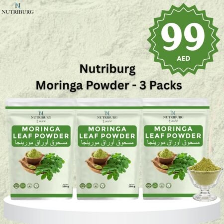Nutriburg Premium Moringa Powder – 250g | 100% Pure Natural Moringa Leaf Superfood